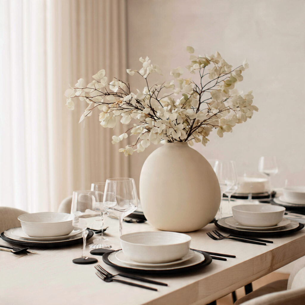 Modern Minimalist Thanksgiving Table Designs