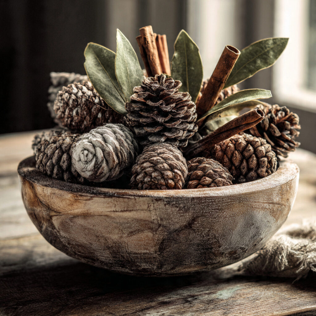 Winter Centerpieces: Festive & Stylish Decor Ideas 4 Natural Pinecone Arrangements