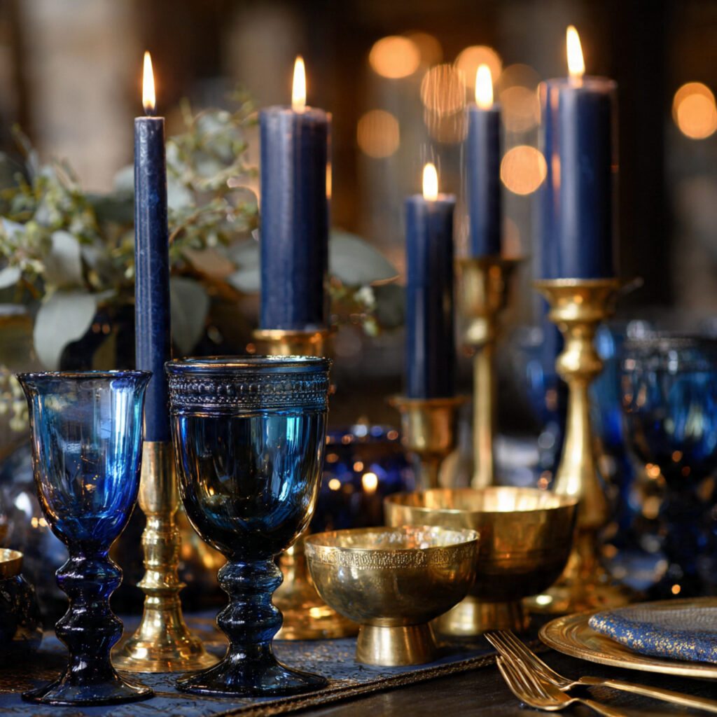 Winter Centerpieces: Festive & Stylish Decor Ideas 23 Non Traditional Blue and Gold Decor