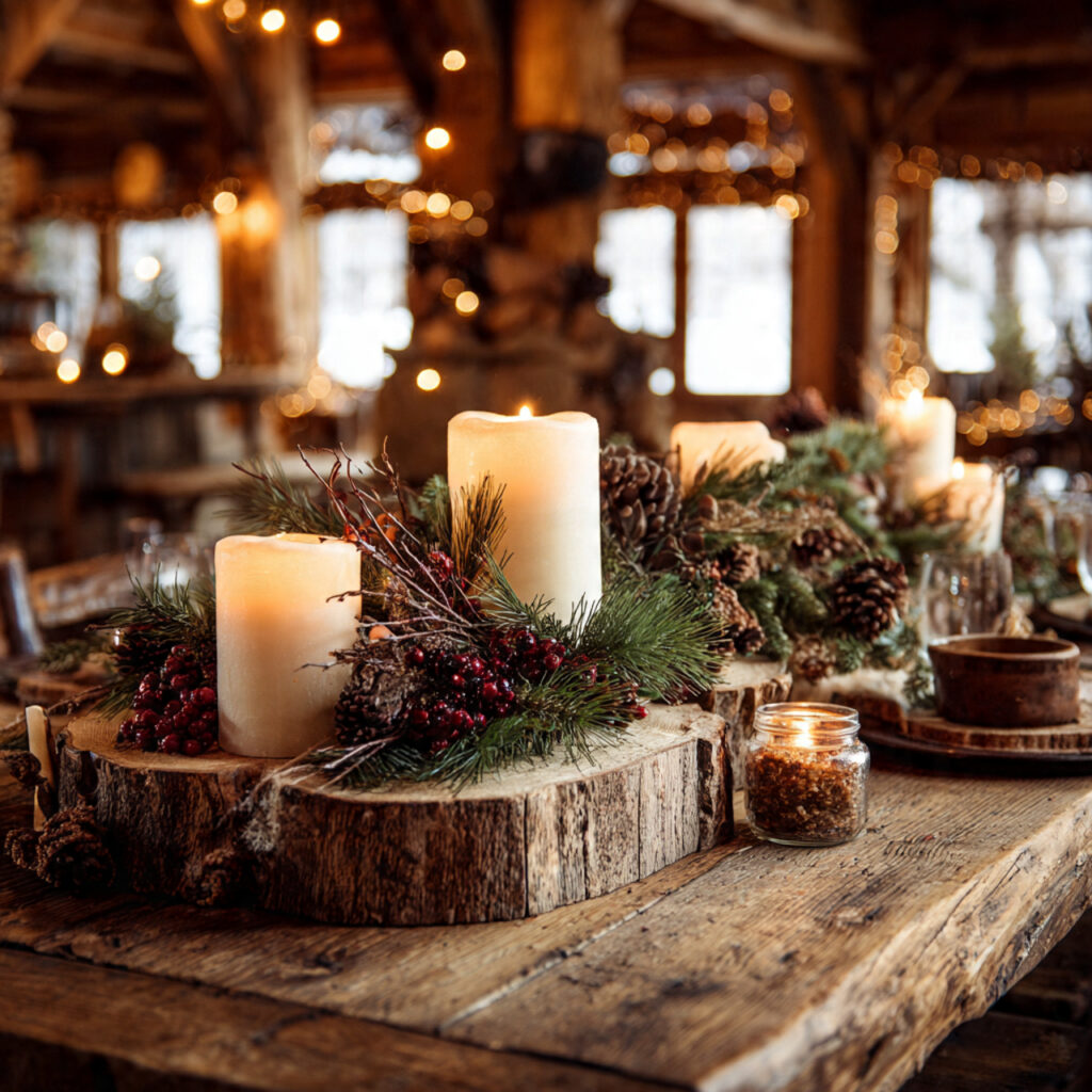 Winter Centerpieces: Festive & Stylish Decor Ideas 1 Rustic Centerpiece Ideas