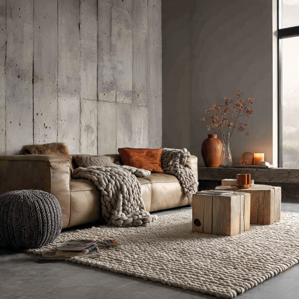 Textural Contrast in Decor