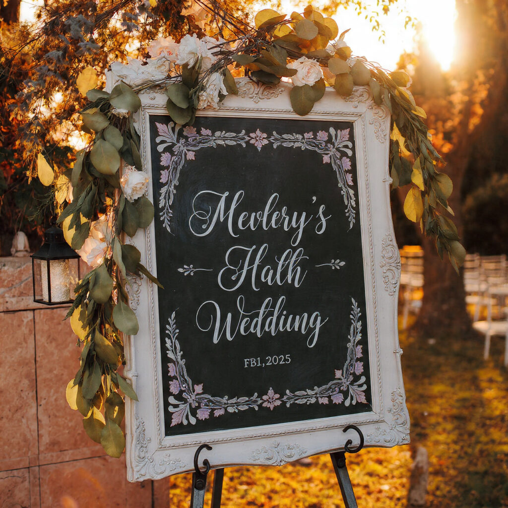 Chalkboard Designs: Creative Ideas & Stylish Uses 2 Wedding Welcome Signs
