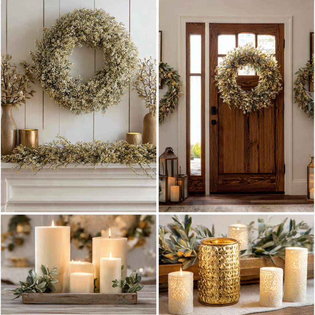 Wreath Placement Doors Walls and Tablescapes