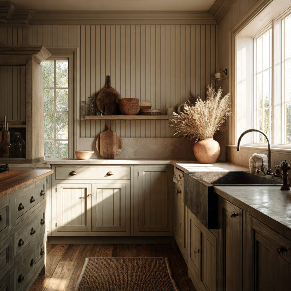 Farmhouse Beadboard Backsplash