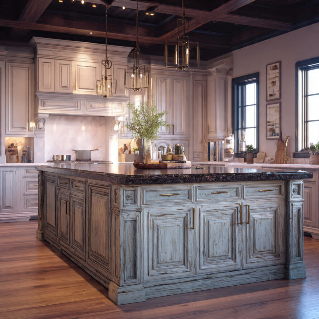 Kitchen Island Guide: Designs, Sizes, Lighting & Layout Tips 17 Farmhouse Kitchen Island Inspiration
