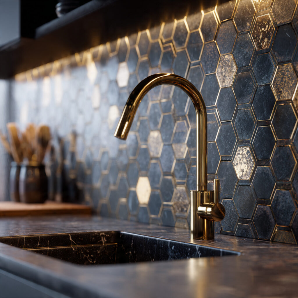 Hexagon Tile Backsplash Designs