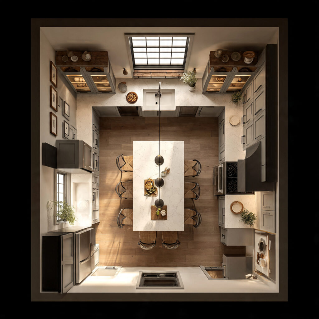 Kitchen Island Guide: Designs, Sizes, Lighting & Layout Tips 5 Kitchen Layout Ideas With Island