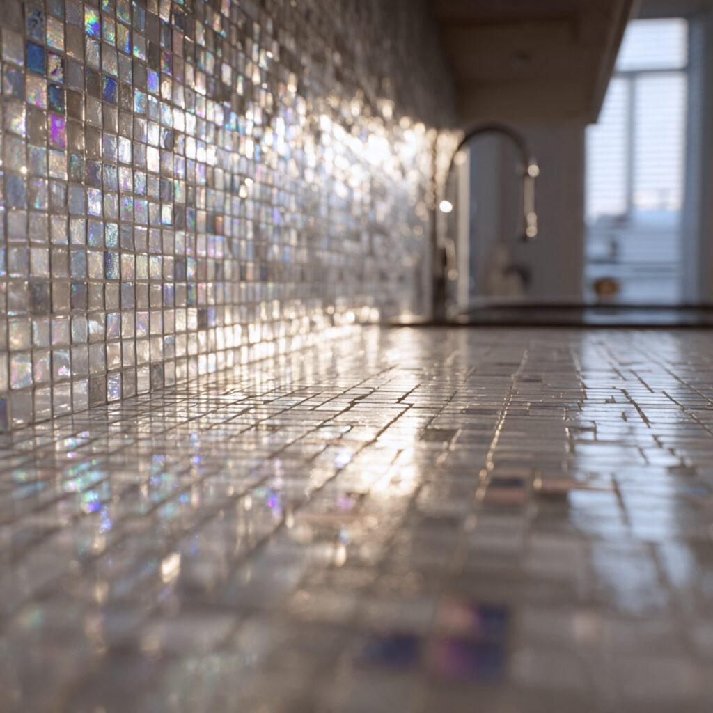 Modern Glass Tile Backsplash