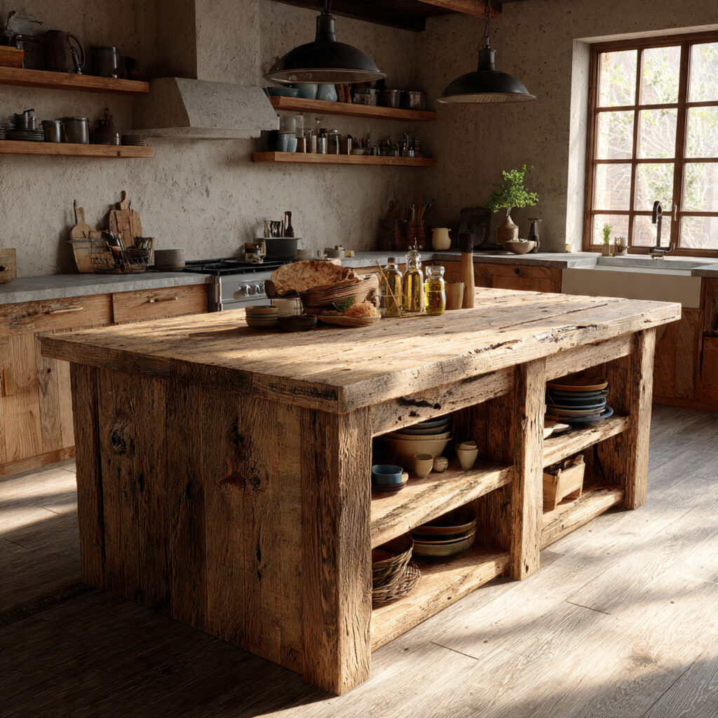 Kitchen Island Guide: Designs, Sizes, Lighting & Layout Tips 10 Rustic Wood Kitchen Island