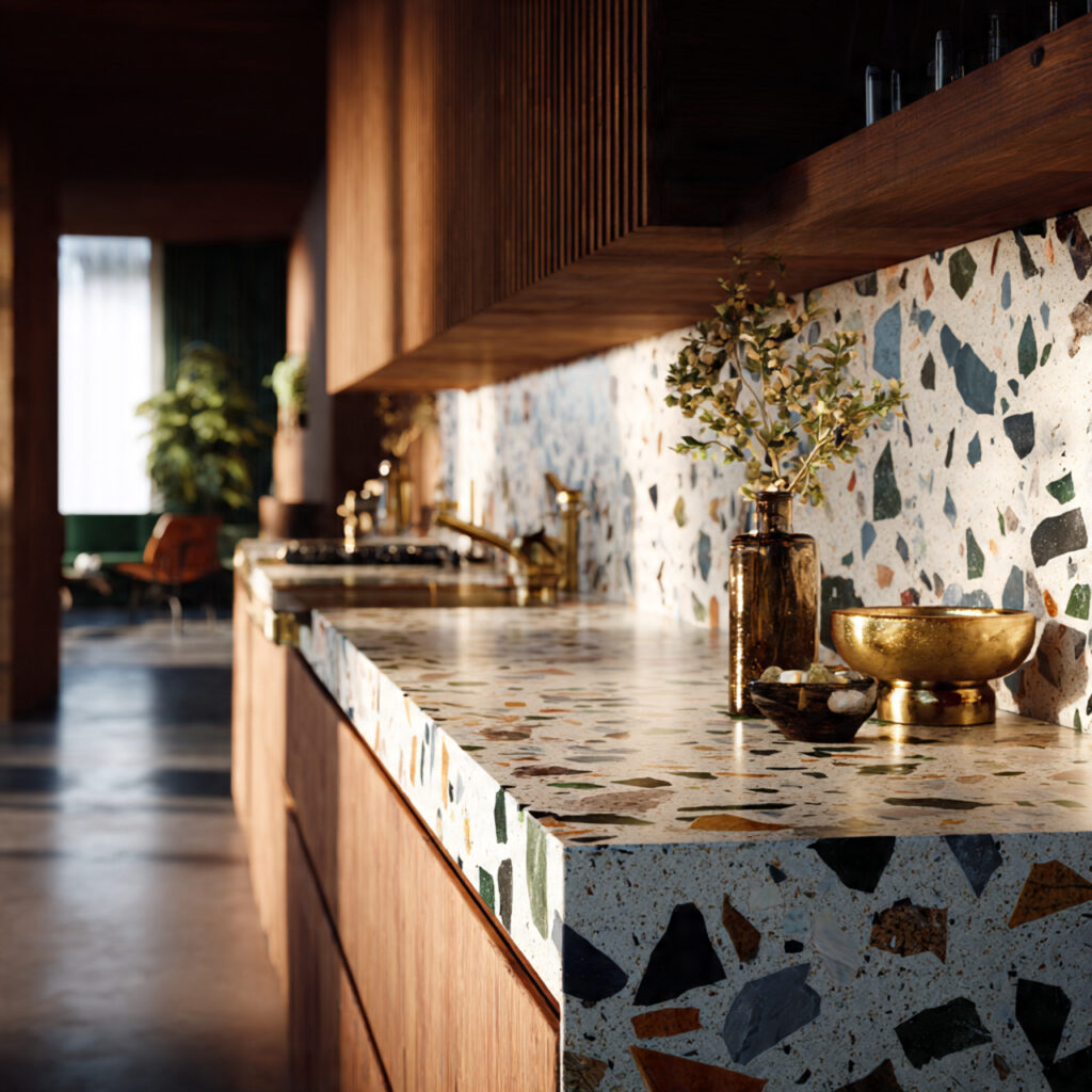 Terrazzo Kitchen Backsplash