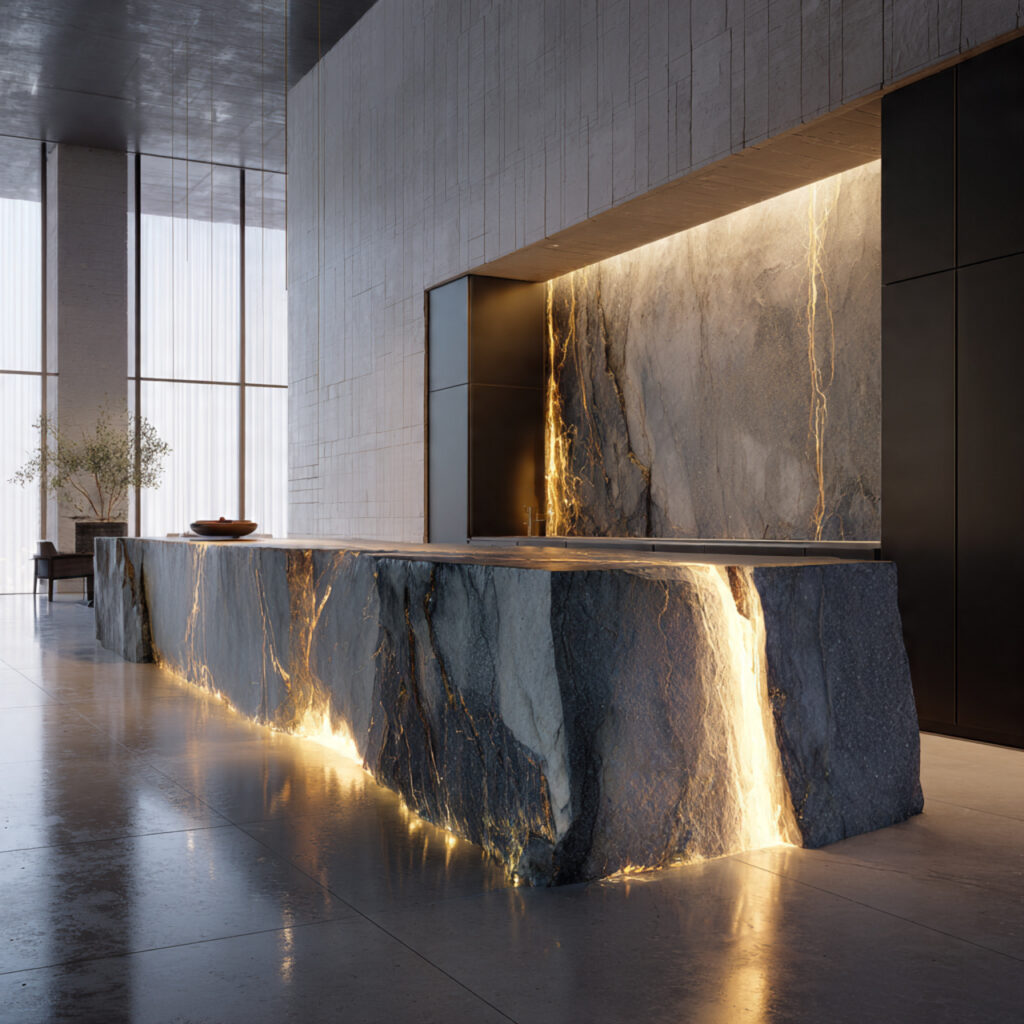 Kitchen Island Guide: Designs, Sizes, Lighting & Layout Tips 15 Waterfall Kitchen Island Designs