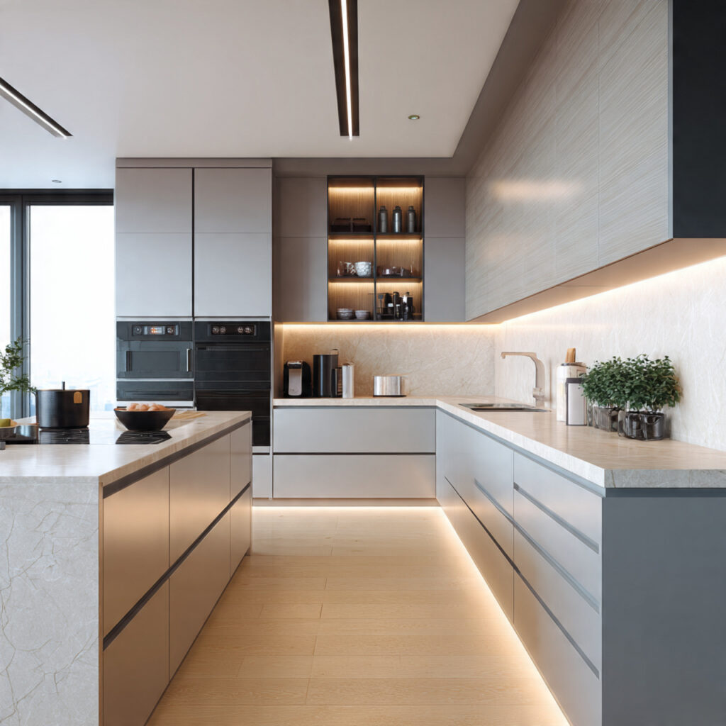 frameless kitchen cabinets