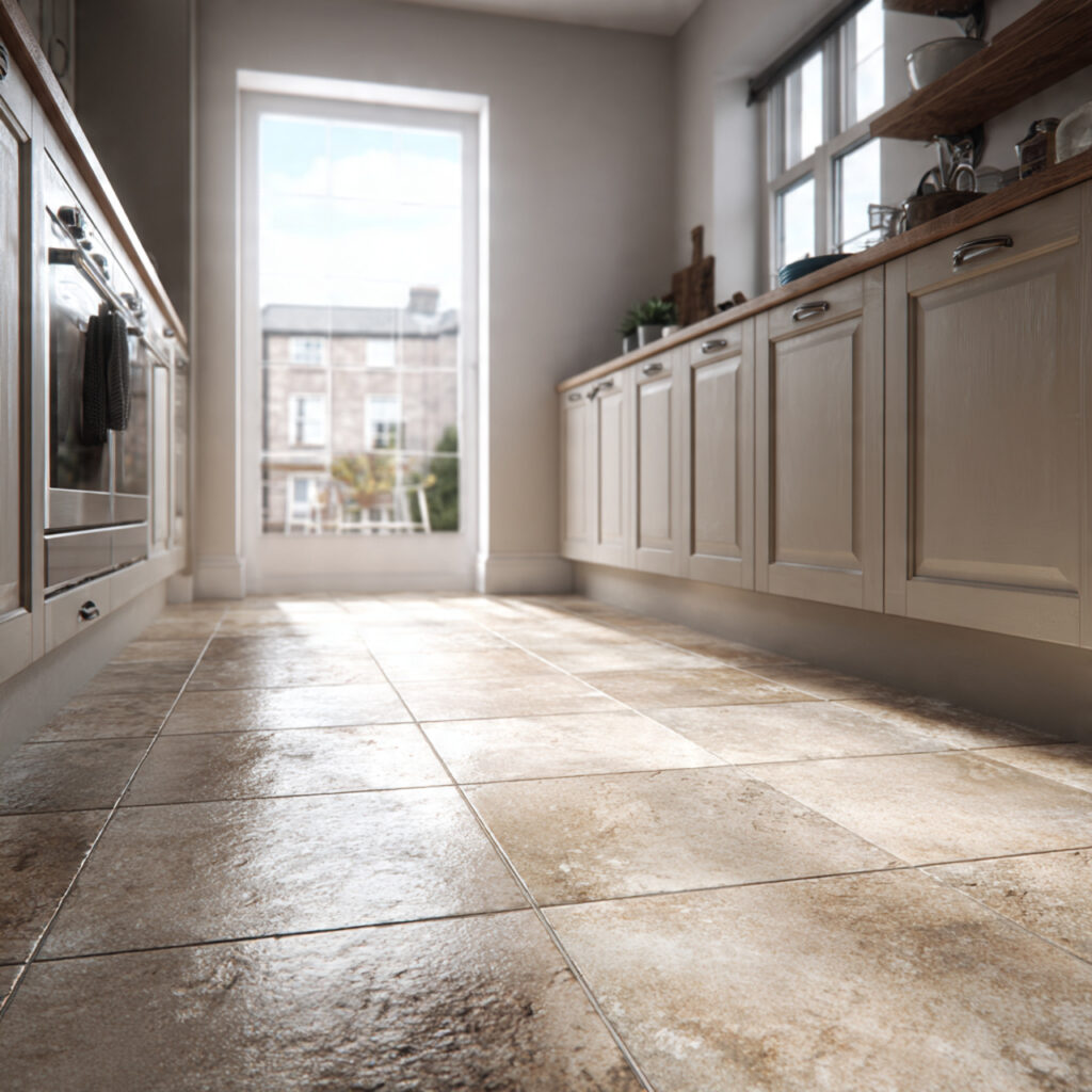 Kitchen Tiles Ideas for Modern, Stylish & Durable Kitchens 7 hard wearing kitchen floor tiles in a busy family