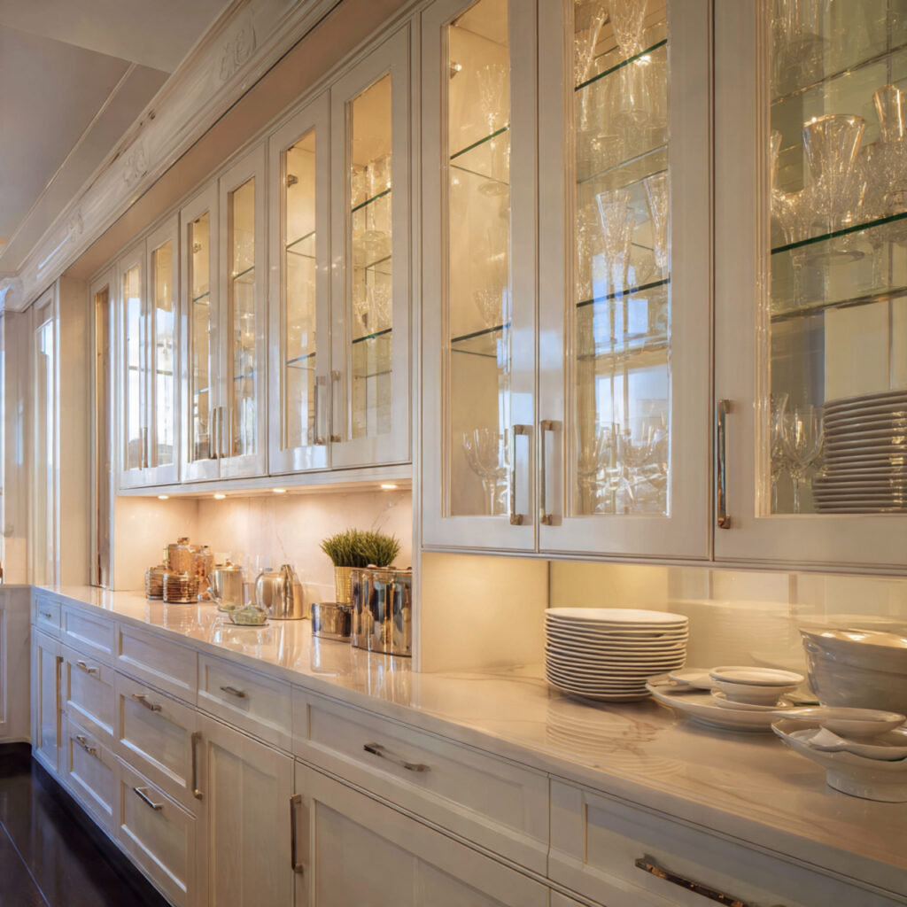 kitchen glass cabinets