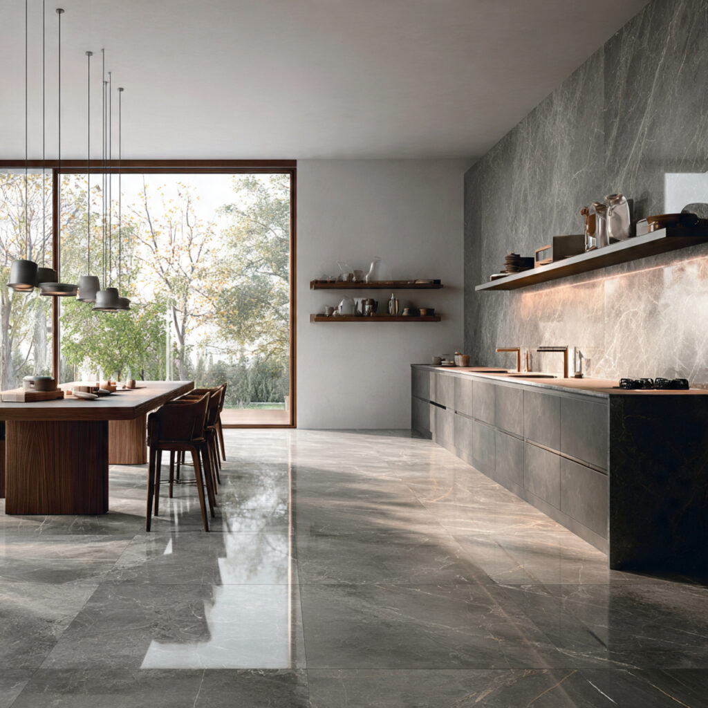 Kitchen Tiles Ideas for Modern, Stylish & Durable Kitchens 6 luxury kitchen floor tiles in large format porcela
