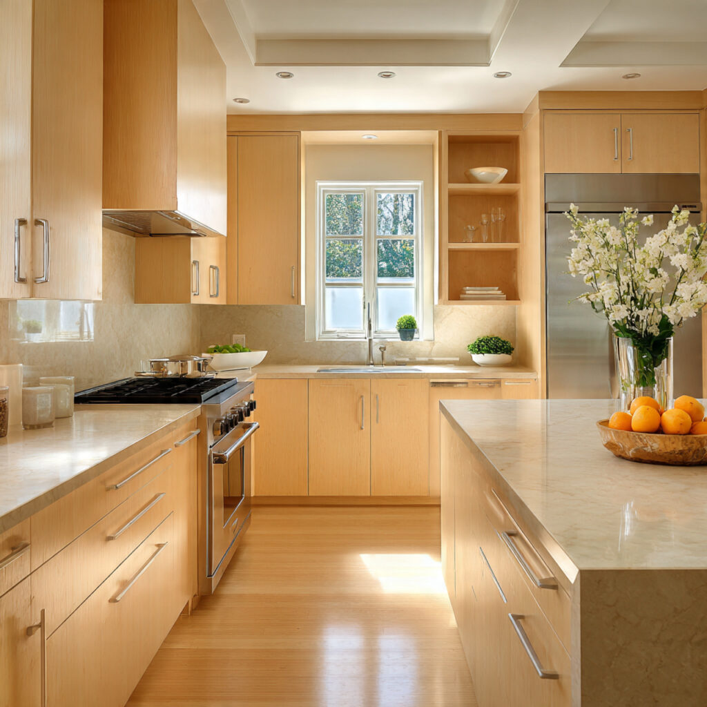 maple kitchen cabinets