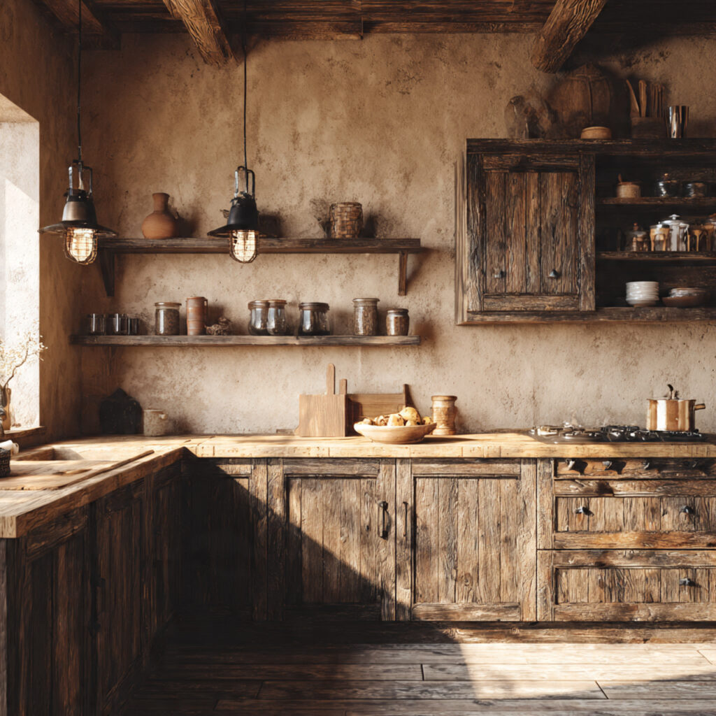 rustic kitchen cabinets