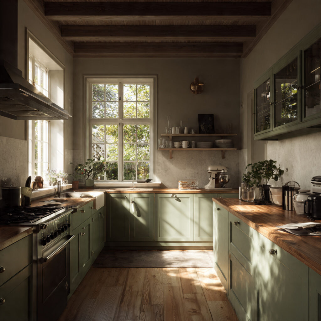 ultra realistic 8k hdr kitchen interior with natur