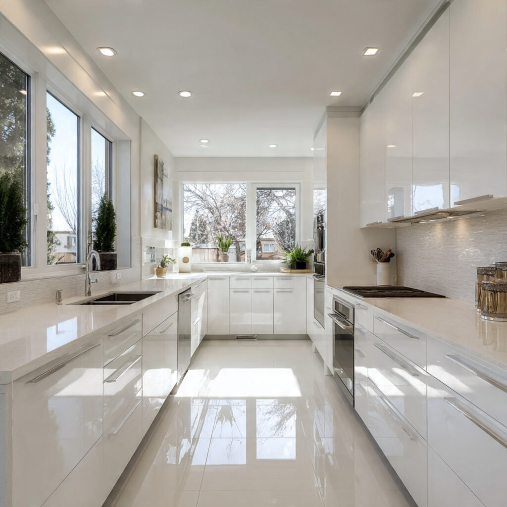 white kitchen cabinets