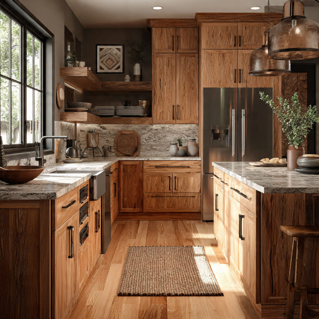 wood kitchen cabinets